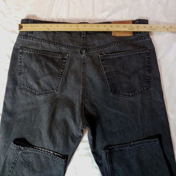 Vintage Levis 505 Jeans Mens 42X34 Black Straight Leg Regular Fit USA - Picture 7 of 8